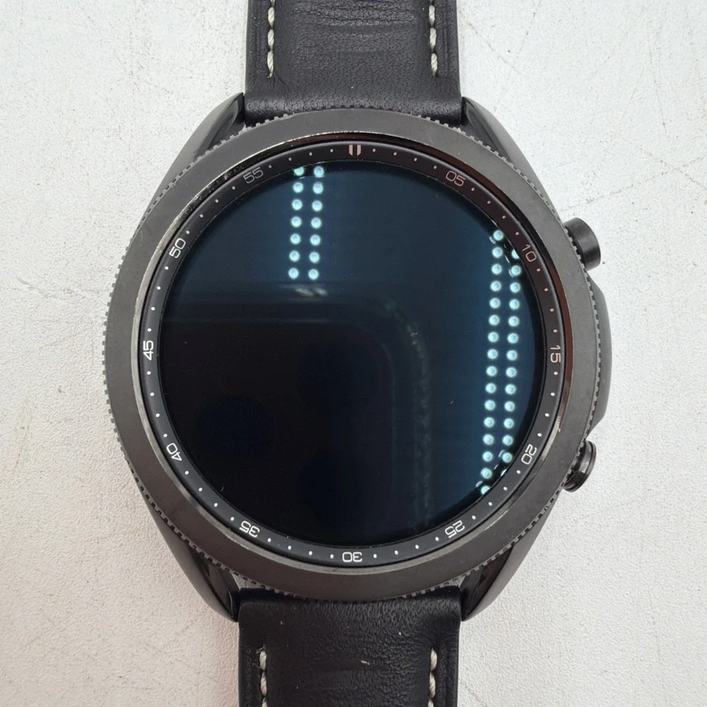 Samsung Galaxy Watch3 SM-R840 45mm Stainless Steel Case with Leather Strap